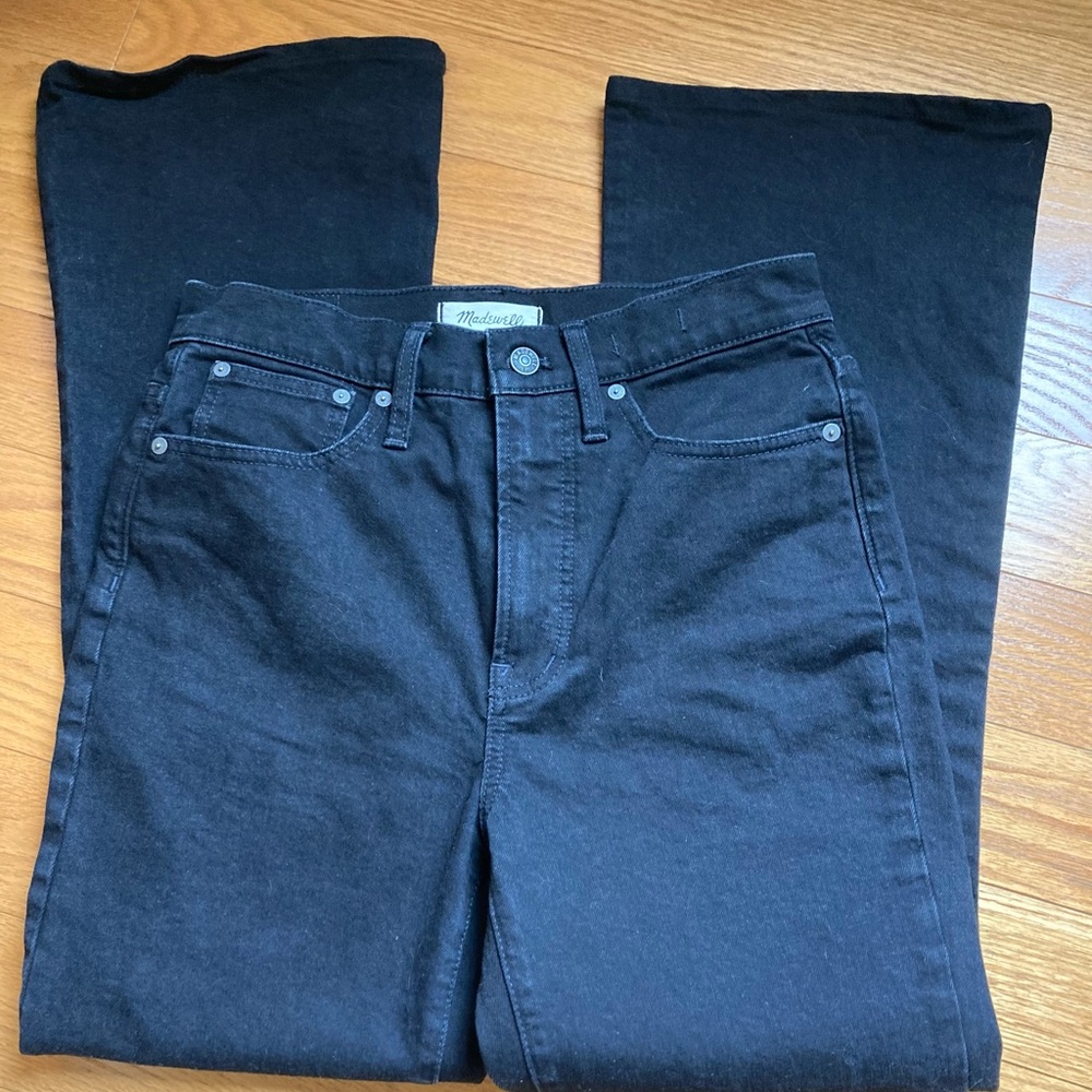 Madewell Black Flare & Wide Leg Jeans